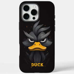 Angry Duck Black iPhone 16 Pro Max Hülle
