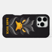 Angry Duck Black iPhone Hülle (Rückseite (Horizontal))