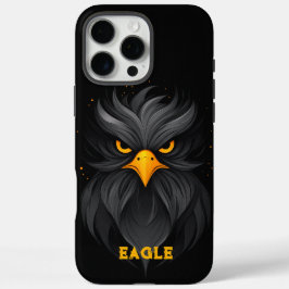 Angry Eagle Black iPhone 16 Pro Max Hülle