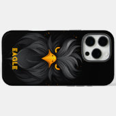 Angry Eagle Black Case-Mate iPhone Hülle (Rückseite (Horizontal))