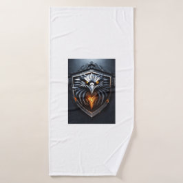 Angry Eagle Logo Badehandtuch
