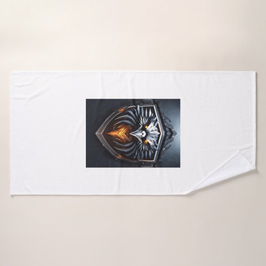 Angry Eagle Logo Badehandtuch (Badehandtuch)