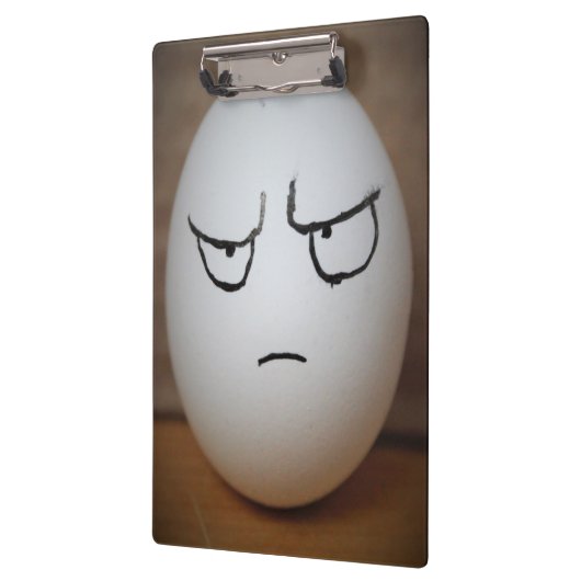 Angry Egg Clipboard Klemmbrett (Links)