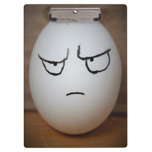 Angry Egg Clipboard Klemmbrett