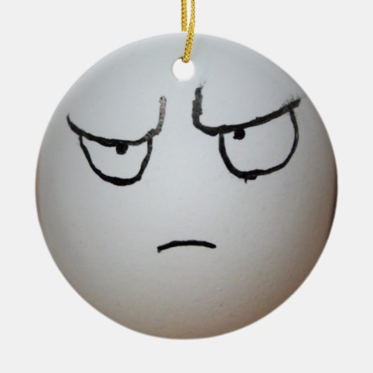 Angry Egg Ornament (Vorne)