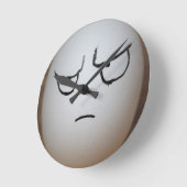 Angry Egg Wall Clock Runde Wanduhr (Winkel)