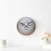 Angry Egg Wall Clock Runde Wanduhr (Zuhause)