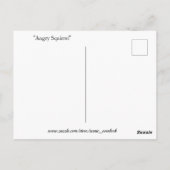 Angry Eichhörnchen Postkarte (Rückseite)