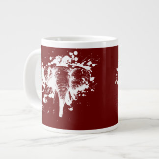 Angry Elephant in Weiß Jumbo-Tasse