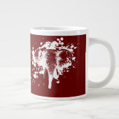 Angry Elephant in Weiß Jumbo-Tasse (Rechts)