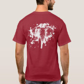 Angry Elephant in Weiß T-Shirt (Rückseite)