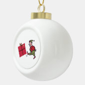 Angry Elf ceramic Christmas ball ornament (Rechts)
