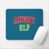 Angry Elf Christmas Family Matching Group Xmas Mousepad (Mit Mouse)