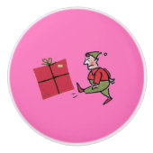 Angry Elf Keramik Knopf Keramikknauf (Vorderseite)