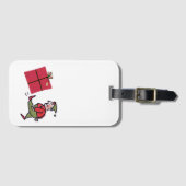 Angry Elf luggage tag Gepäckanhänger (Vorderseite (Horizontal))