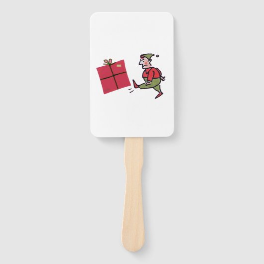 Angry Elf rectangle hand fans Fächer (Vorderseite)