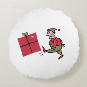 Angry Elf Rundpolster Rundes Kissen