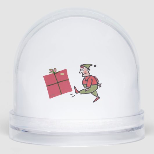 Angry Elf snow globe Schneekugeln (Vorderseite)