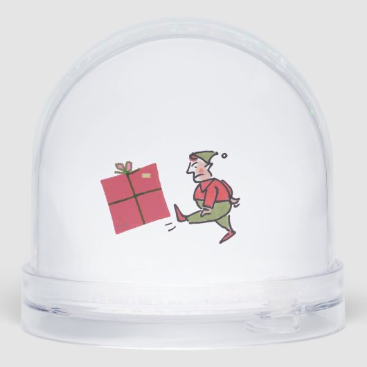 Angry Elf snow globe Schneekugeln (Rückseite)