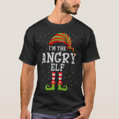 Angry Elf Weihnachten Matching Funny bin ich die W T-Shirt (Vorderseite)