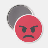 Angry Emoji Magnet (Vorderseite/Rückseite)