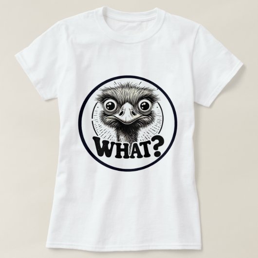 Angry Emu What Women's T-Shirt (Design vorne)