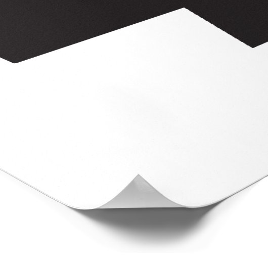 Angry Eskimo - schwarz auf hell Poster (Ecke)