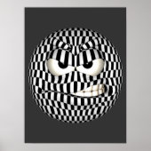 Angry Face Emoticon Poster (Vorne)