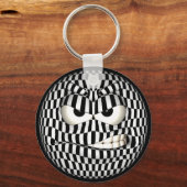 Angry Face Emoticon Schlüsselanhänger (Vorderseite)