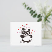 Angry Face Panda 32 Postkarte (Stehend Vorderseite)