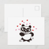 Angry Face Panda 32 Postkarte (Vorne/Hinten)