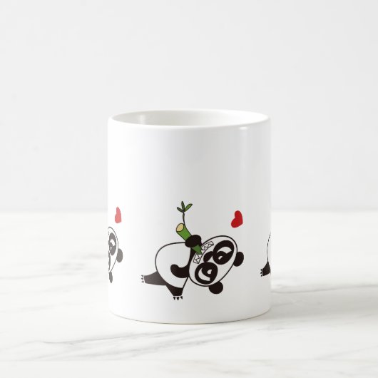Angry Face Panda 39 Kaffeetasse (Mittel)