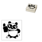 Angry Face Panda gibt LIKE Gummistempel (Stempel)