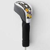 Angry Face Panda Gott des Glücks Golf Head Cover Headcover (angewinkelt)