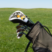 Angry Face Panda Gott des Glücks Golf Head Cover Headcover (In SItu)