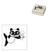 Angry Face Panda jubeln Gummistempel (Stempel)