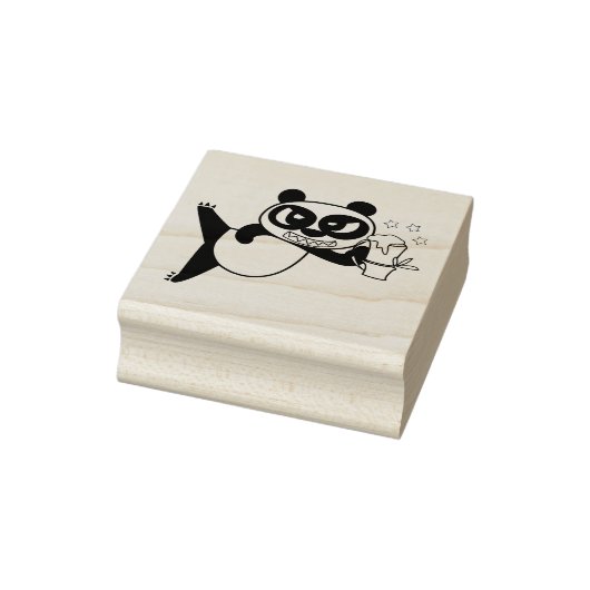 Angry Face Panda jubeln Gummistempel (Stempel)