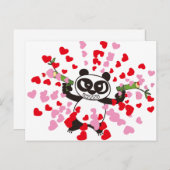 Angry Face Panda Lieben Postkarte (Vorne/Hinten)