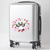Angry Face Panda Shooting Liebe Sticker (Koffer)