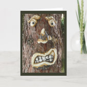Angry Face Tree Karte (Vorderseite)