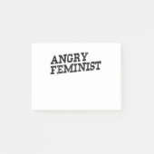 Angry Feminist Post-it Klebezettel (Vorderseite)