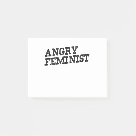 Angry Feminist Post-it Klebezettel (Vorderseite)