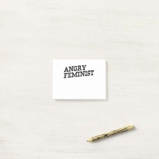 Angry Feminist Post-it Klebezettel (Auf Schreibtisch)