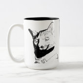 Angry Fitz Zwei-Tone-Tasse Zweifarbige Tasse (Links)