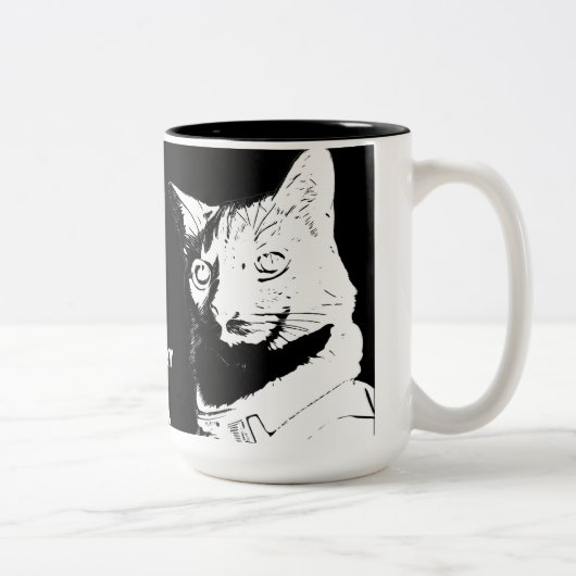 Angry Fitz Zwei-Tone-Tasse Zweifarbige Tasse (Rechts)