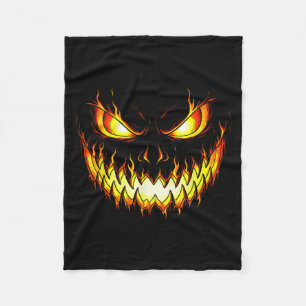 Angry Flame Pumpkin Halloween Kostüme Männer Fraue Fleecedecke