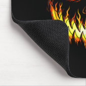 Angry Flame Pumpkin Halloween Kostüme Männer Fraue Mousepad (Ecke)