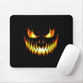 Angry Flame Pumpkin Halloween Kostüme Männer Fraue Mousepad (Mit Mouse)