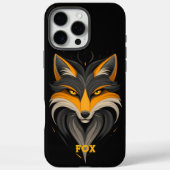 Angry Fox Black Case-Mate iPhone Hülle (Rückseite)