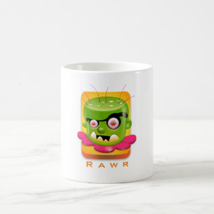 Angry Frankenstein Cartoon sagt Rwr Kaffeetasse